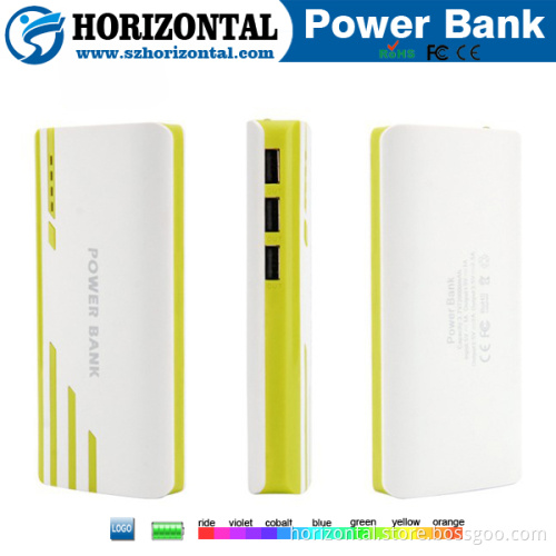 New power bank 13000mah support 3 usb cable, super fast charging power bank 5v 2.5a